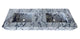 Calacatta Viola Handcrafted Marble Double Sink Vanity 67 Inch - White Gray Veining