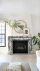 Calacatta Viola Marble Hand-carved Fireplace Mantel Polished (W)8.5" (L)61" (H)52"