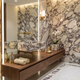Calacatta Viola Marble Wall-mounted Natural Stone Rectangular Sink (W)12" (L)18" (H)7"