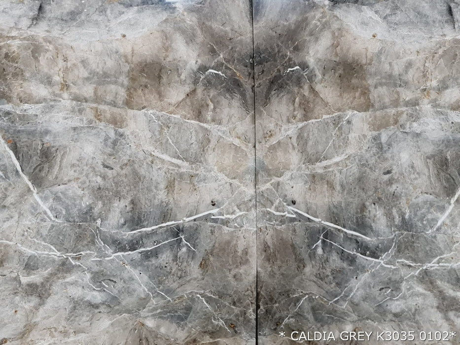 Caldia Gray Bookmatching Marble Slabs Polished - Full Truckload