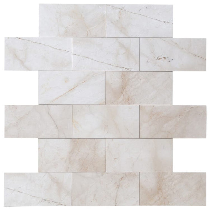 Calista Cream Light Beige Marble Floor and Wall Tile - Livfloors Collection