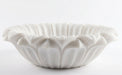 Carrara White Marble Flower Shape Polished Sink (D)18" (H)6"
