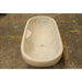 Carrara white marble bathtub polished W30 L70 H20 SKU-NTRSTC24C top view