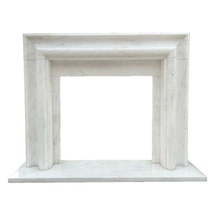 Carrara White Marble Hand-carved Fireplace Mantel Polished NTRVS203