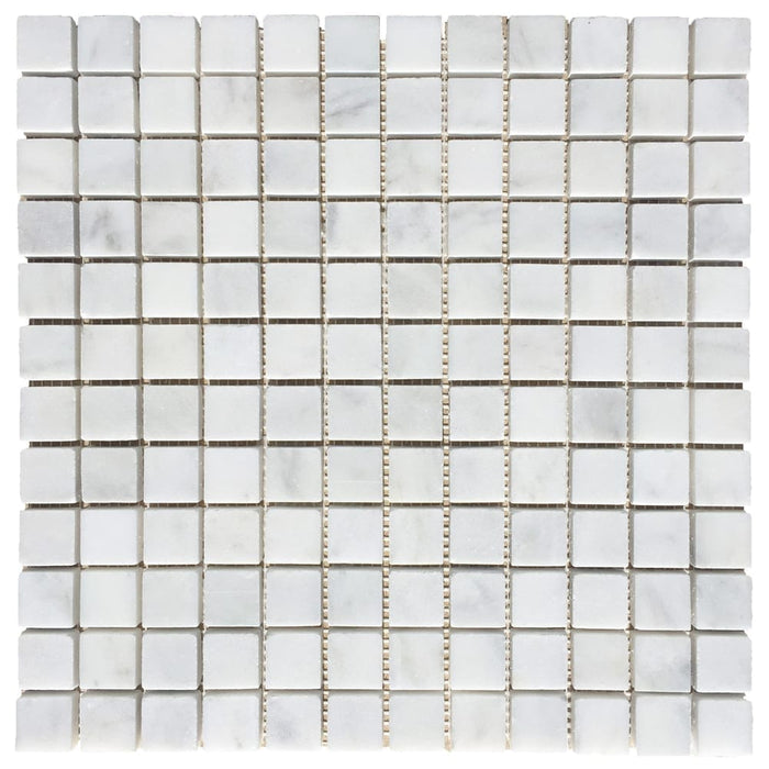 Carrara White Marble Polished Mosaic Floor and Wall Tile - Livfloors Collection