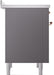 ILVE Nostalgie II 36 " Electric Range, Matte Graphite, Copper Trim UPI366NMPMGP ILVE