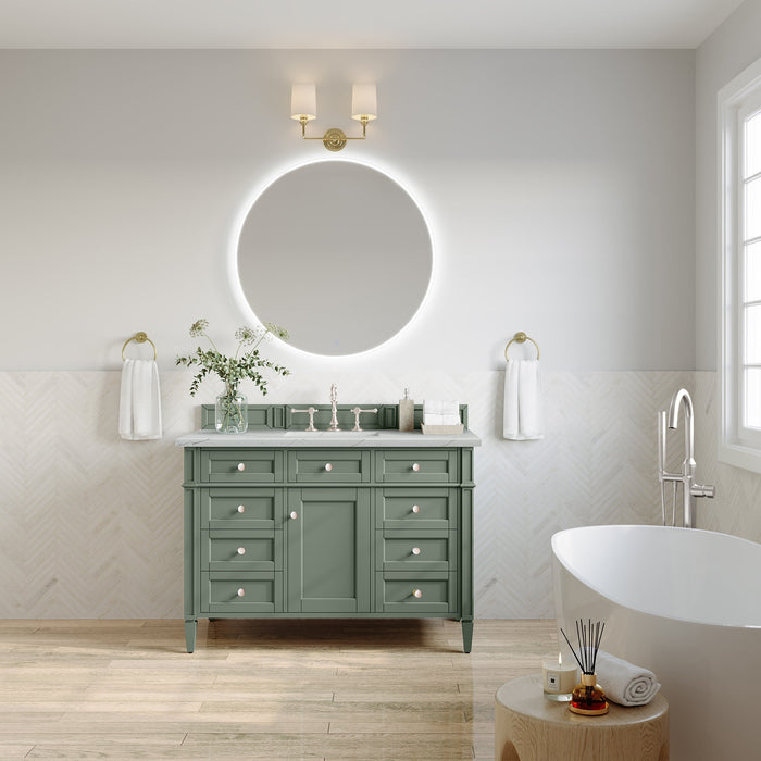 James Martin Brittany 48" Single Bathroom Vanity, Smokey Celadon