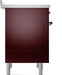 ILVE Nostalgie II 36 " Electric Range, Burgundy, Bronze Trim UPI366NMPBUB ILVE