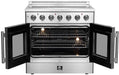 Forno Galiano 36 in. French Door Freestanding All Electric Range, Stainless Steel, FFSEL6917-36 Forno