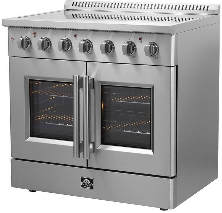 Forno Galiano 36 in. French Door Freestanding All Electric Range, Stainless Steel, FFSEL6917-36 Forno