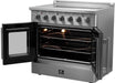 Forno Galiano 36 in. French Door Freestanding All Electric Range, Stainless Steel, FFSEL6917-36 Forno