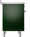 ILVE Nostalgie II 36 " Electric Range, Emerald Green, Chrome Trim UPI366NMPEGC ILVE