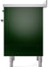 ILVE Nostalgie II 36 " Electric Range, Emerald Green, Chrome Trim UPI366NMPEGC ILVE