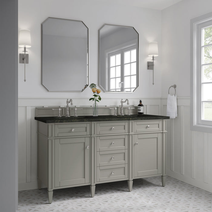 James Martin Brittany 60" Double Bathroom Vanity, Urban Gray