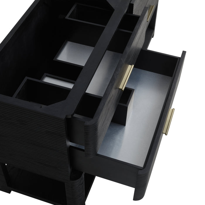 James Martin Lucian 72" Double Bathroom Vanity, Carbon Oak