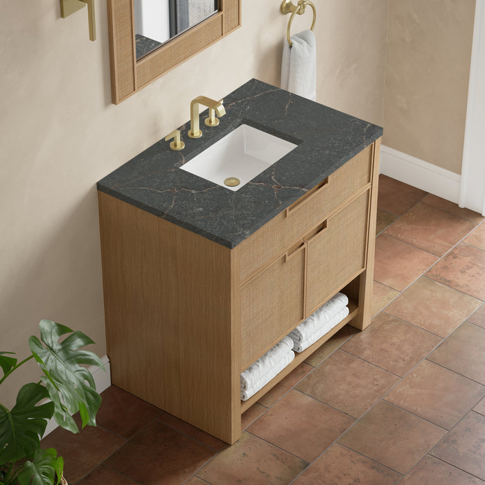 James Martin Solene 36" Single Bathroom Vanity, Seaside Oak