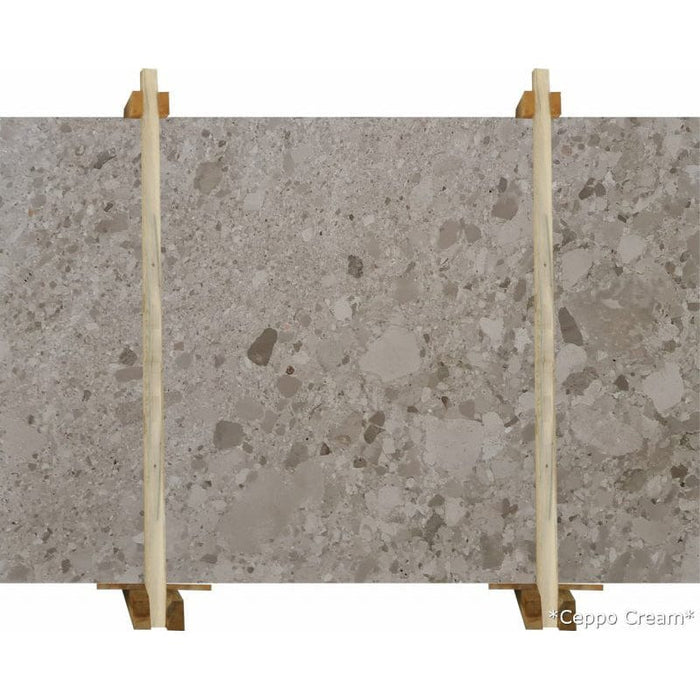 Ceppo Cream Conglomerate Bookmatching Marble Slabs Polished - Livfloors Collection