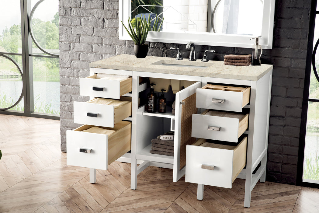James Martin Addison 48" Single Bathroom Vanity, Glossy White