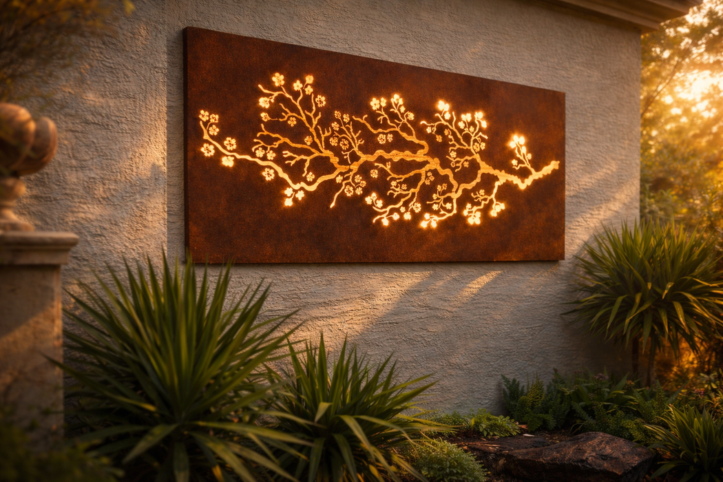 Laser-Cut Cherry Blossom Panel - FREE SHIPPING
