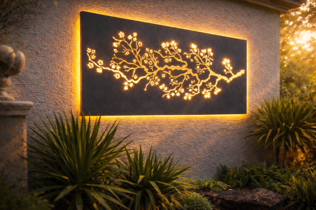 Laser-Cut Cherry Blossom Panel - FREE SHIPPING