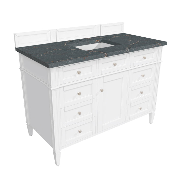 James Martin Brittany 48" Single Bathroom Vanity, Bright White