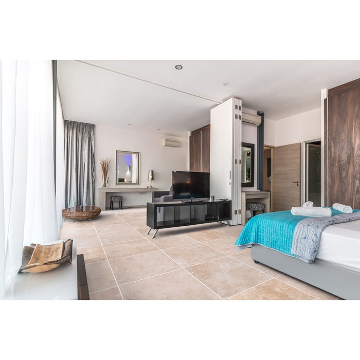 Classic Light Travertine Honed Floor and Wall Tile - Livfloors Collection