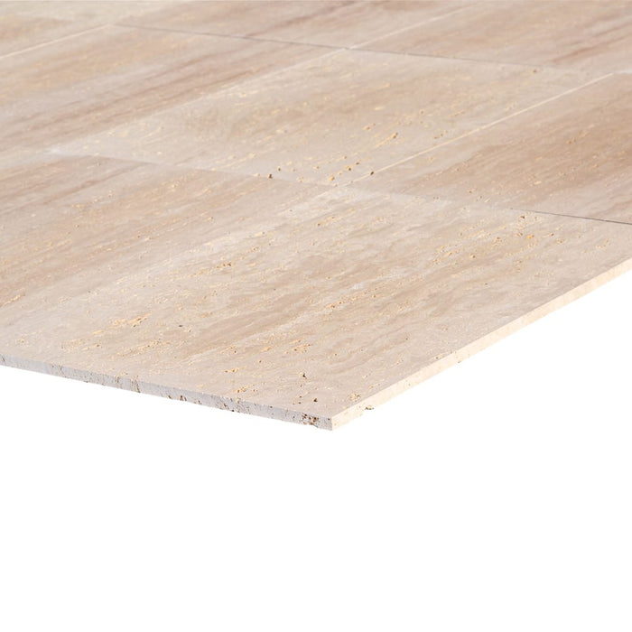 Classic Light Vein-cut Travertine Floor and Wall Tile 12"x24" - Livfloors Collection