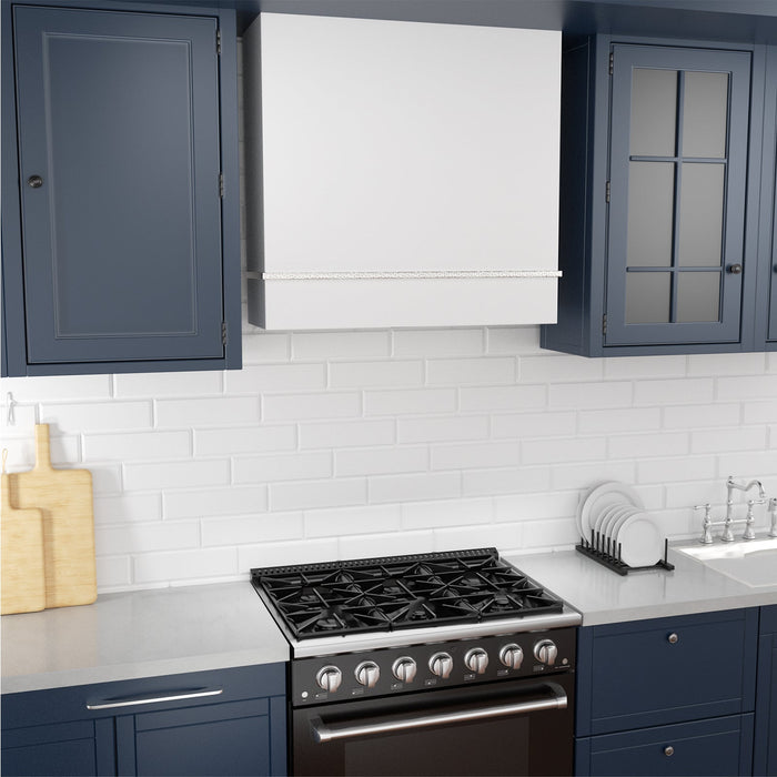 Akicon 30" Stainless Steel Wall Mount Range Hood with 600 CFM Vent Hood — AK-HS30HA-SWN-48