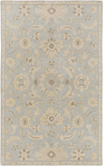 Copen Beige Floral Wool Rug
