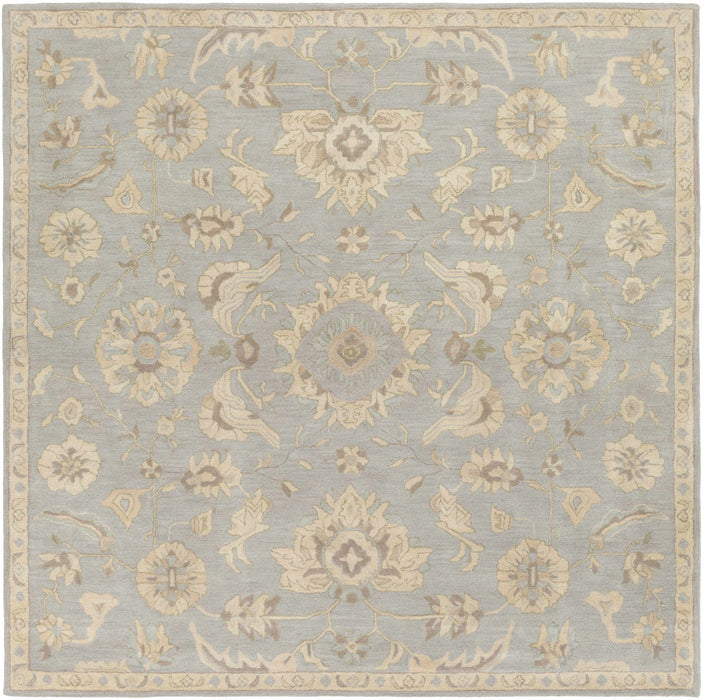 Copen Beige Floral Wool Rug