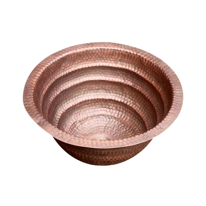 Akicon Custom Hammered Copper Bathroom Sink Artisan Copper Basin — AKS213-C