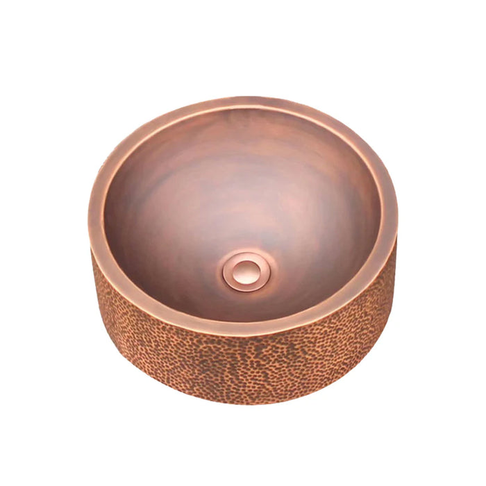 Akicon Custom Handmade Copper Bathroom Sink Handcrafted Vessel Sink — AKS203-C