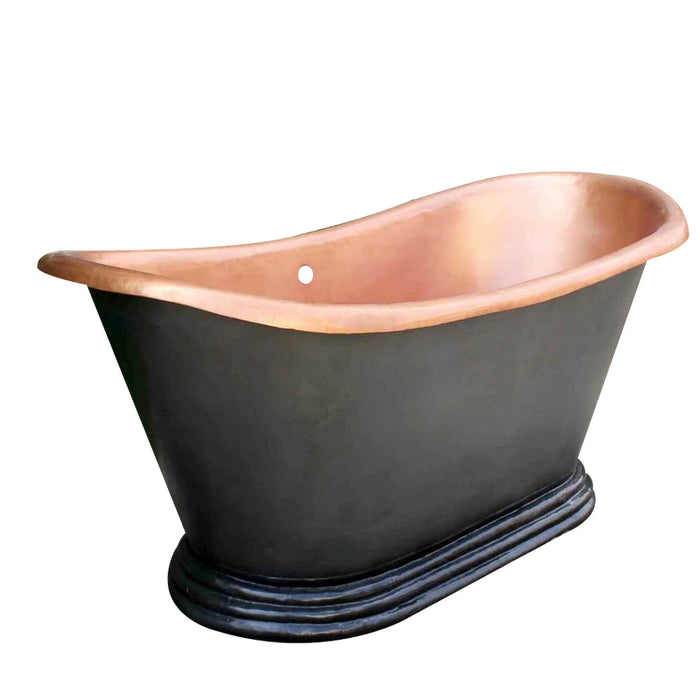 Akicon Handmade Copper Ceramic Bathtub Freestanding Artisan Tub — AKB70010-C