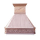 Hand Made Copper Range Hood with Crown