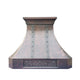 Custom Medium Patina Copper Oven Hood