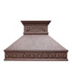 Antique Curved Copper Stove Hood Handcraft