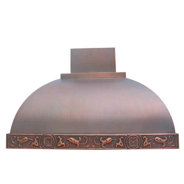 Dome Shaped Custom Copper Kitchen Hood