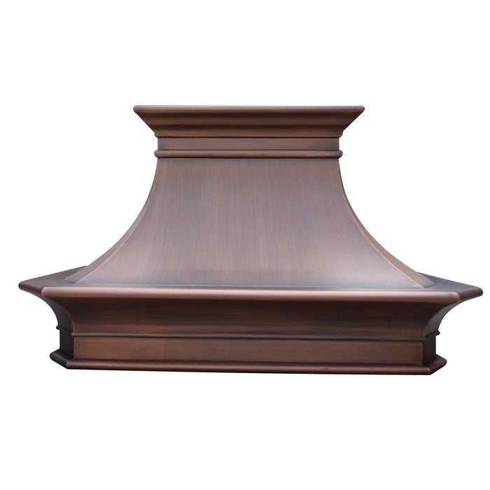 Unique Cottage Copper Stovetop Vent Hood
