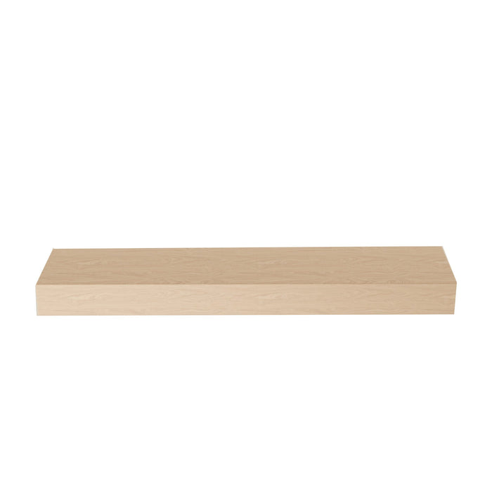 Floating Shelf- Cotton White Oak - 3 Inches Thick