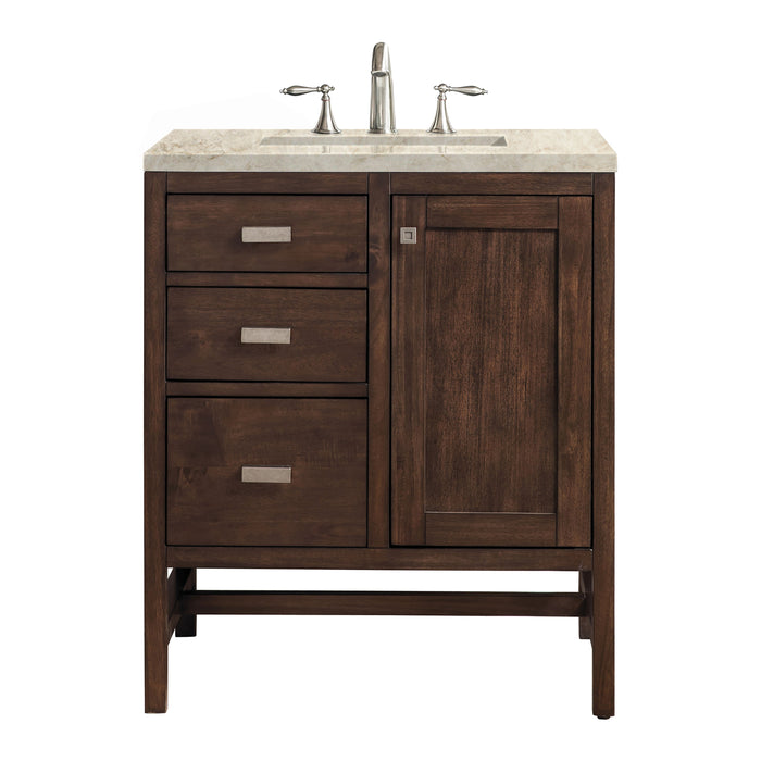 James Martin Addison 30" Single Bathroom Vanity, Mid-Century Acacia