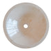 crema marfil marble natural stone tapered sink high gloss polished SKU NTRVS37 Size (D)16" (H)6" top view product shot