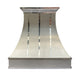 Sweep Brushed Stainless Steel Custom Range Hood with Polished Bands