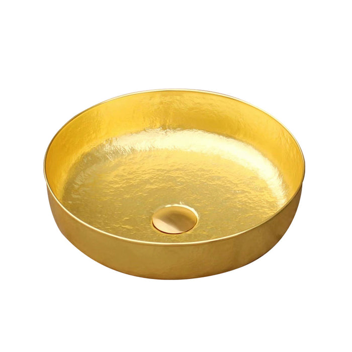 Akicon Handcrafted Copper Bathroom Vessel Sink Rustic Copper Basin — AKS205-C