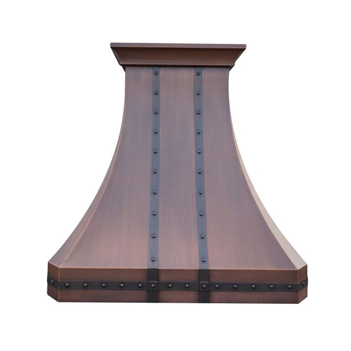 Traditional Curved Copper Oven Hood