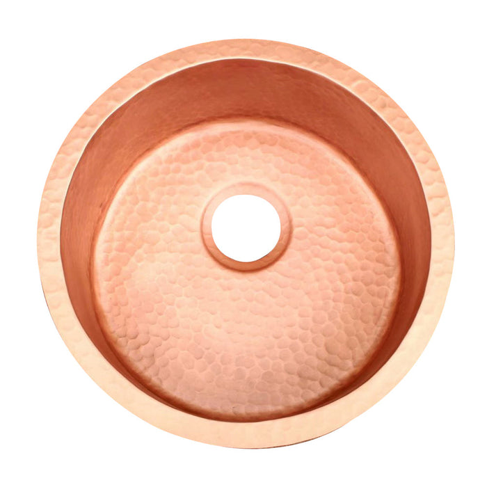 Akicon Custom Solid Copper Bar Sink Handcrafted Kitchen Prep Sink — AKS514-C