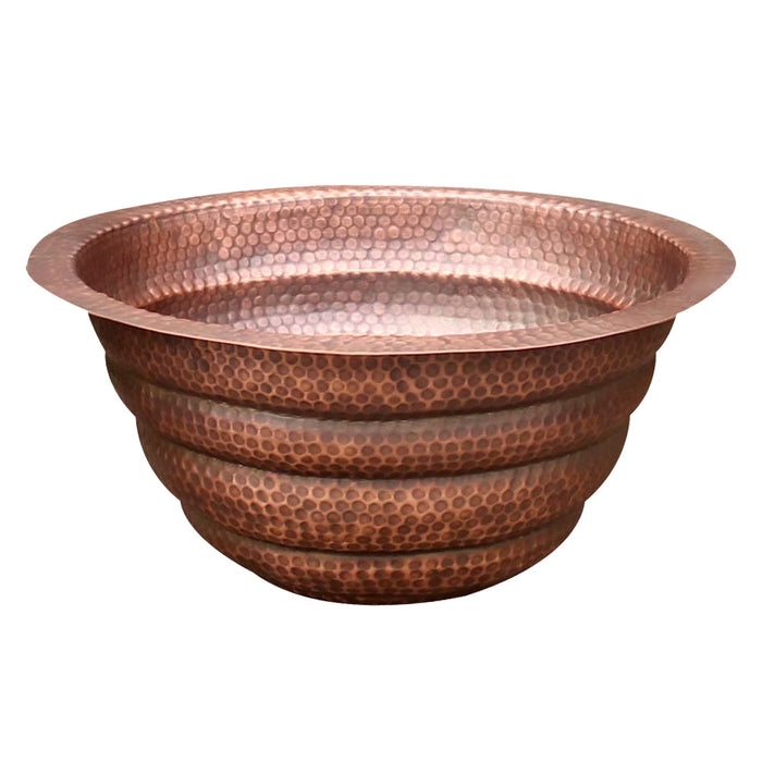 Akicon Custom Hammered Copper Bathroom Sink Artisan Copper Basin — AKS213-C