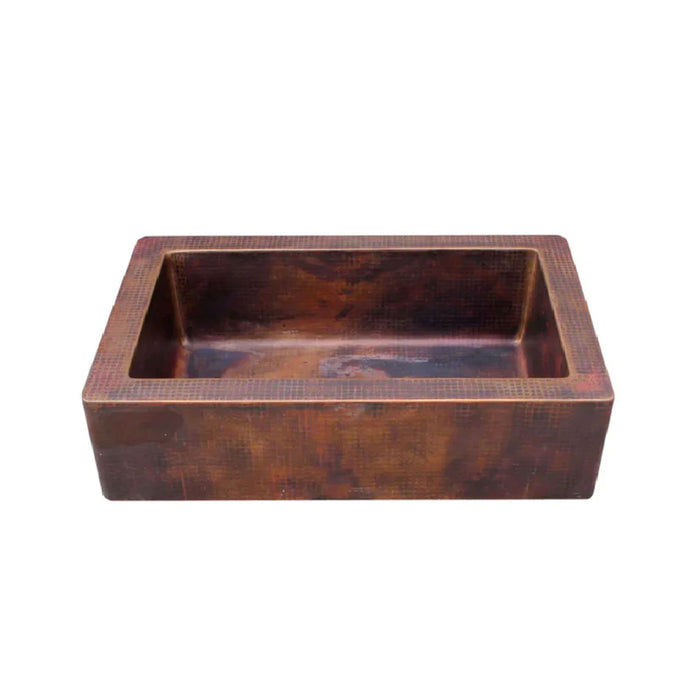 Akicon Single Bowl Handcrafted Custom Copper Farmhouse Kitchen Sink — AKS501-C