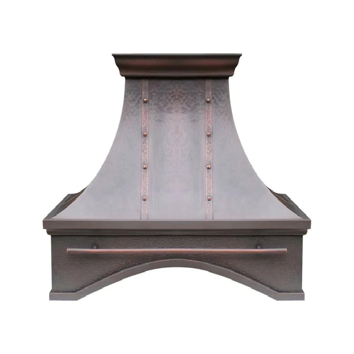 Akicon Custom Copper Range Hood Handmade with Custom Size and Finish — AKH743S-C