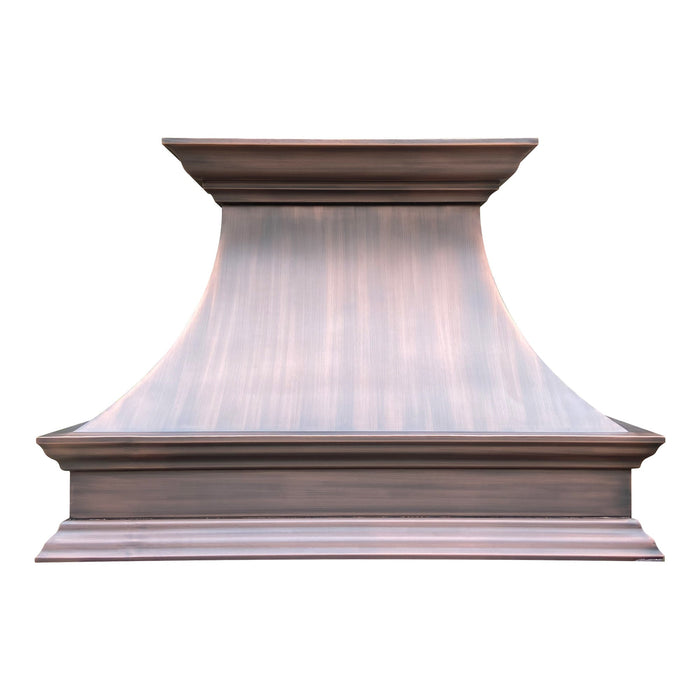 Akicon Custom Handmade Copper Range Hood Custom Kitchen Vent Hood — AKH741S-C