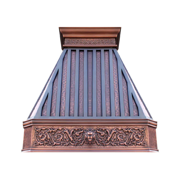 Akicon Custom Handmade Copper Range Hood for Island and Wall Mount Kitchens — AKH731CT-C